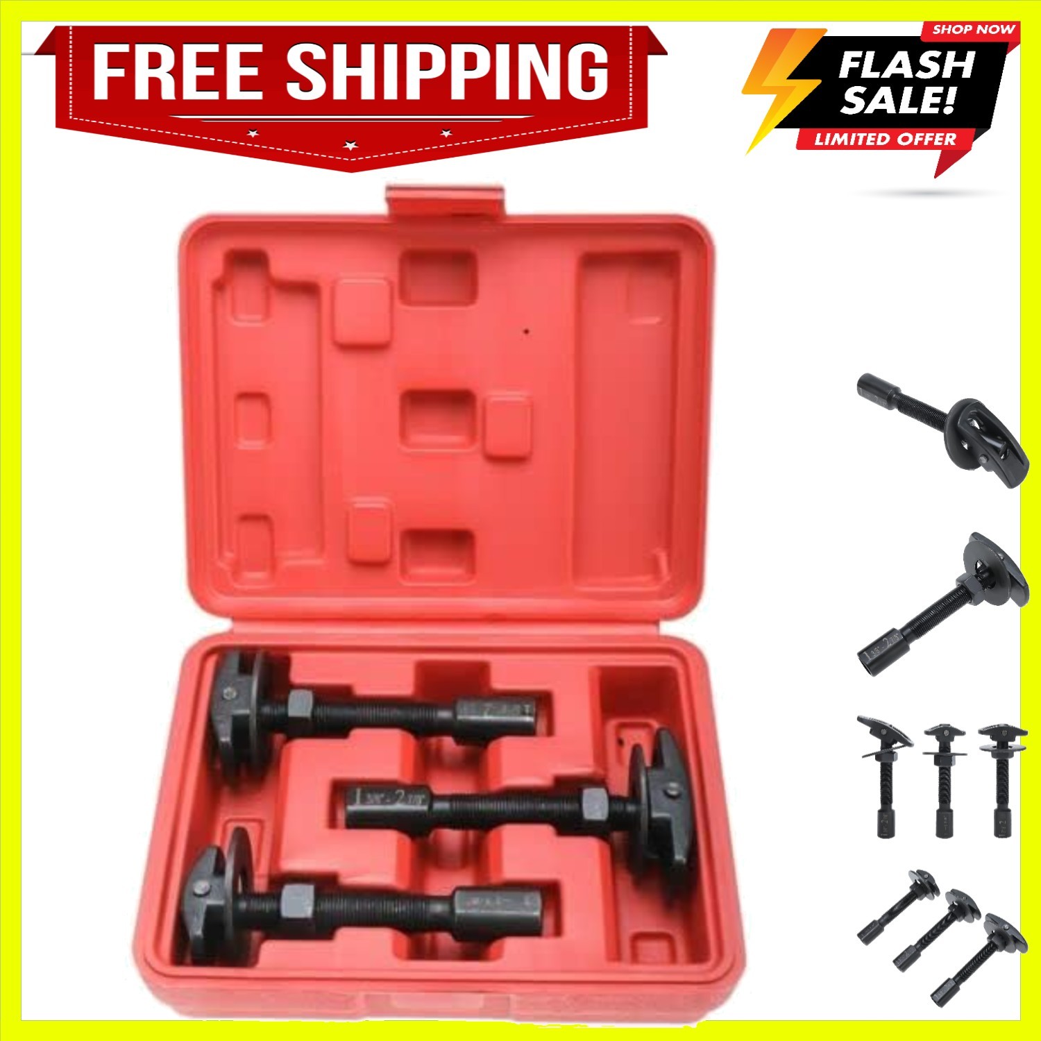 3pcs Rear Axle Bearing Set Axle Bearing Extractor | with 3 Sizes 1" to 1-7/8"...