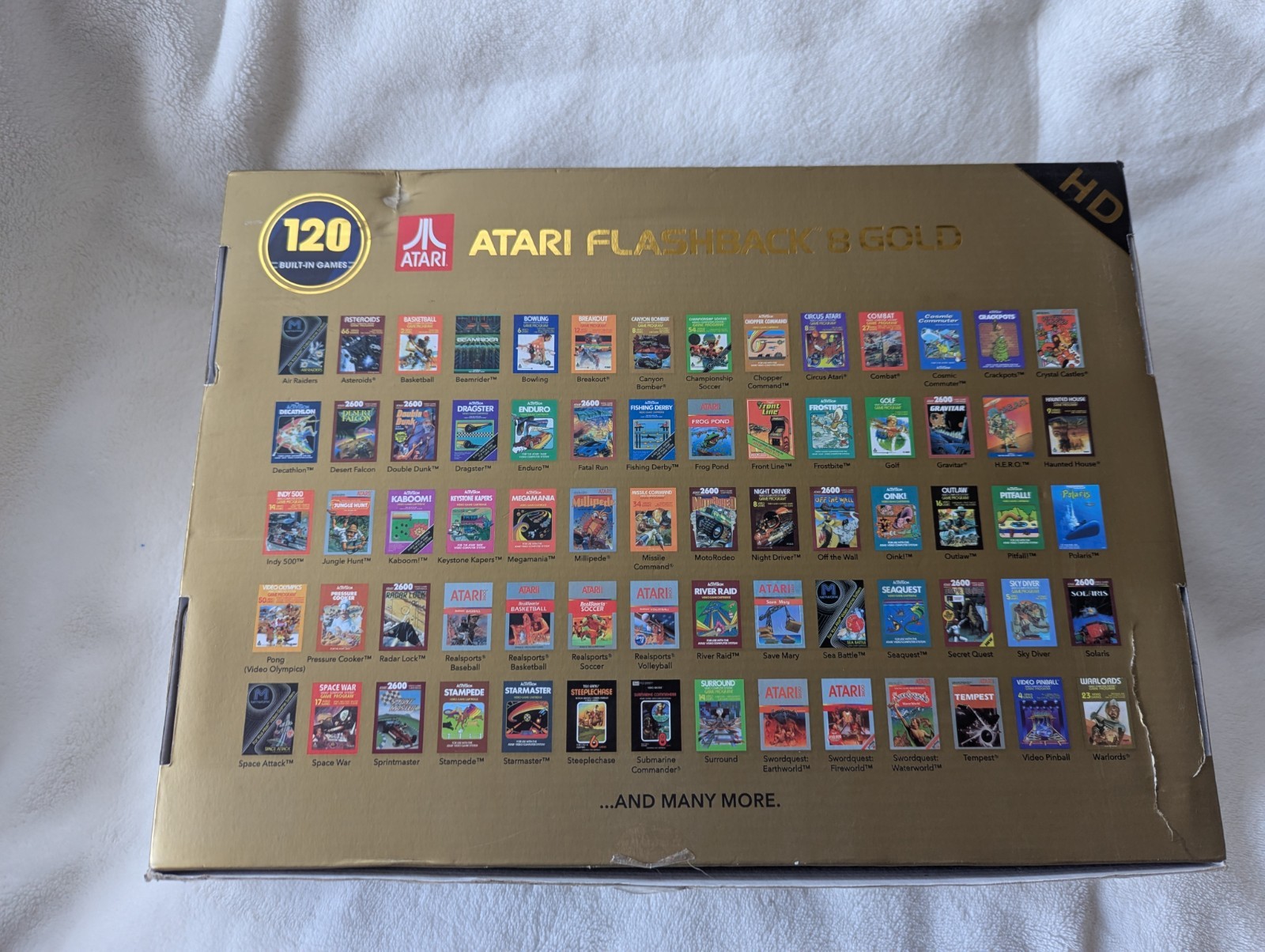 Atari Flashback 8 40th Anniversary Gold Deluxe HD Console