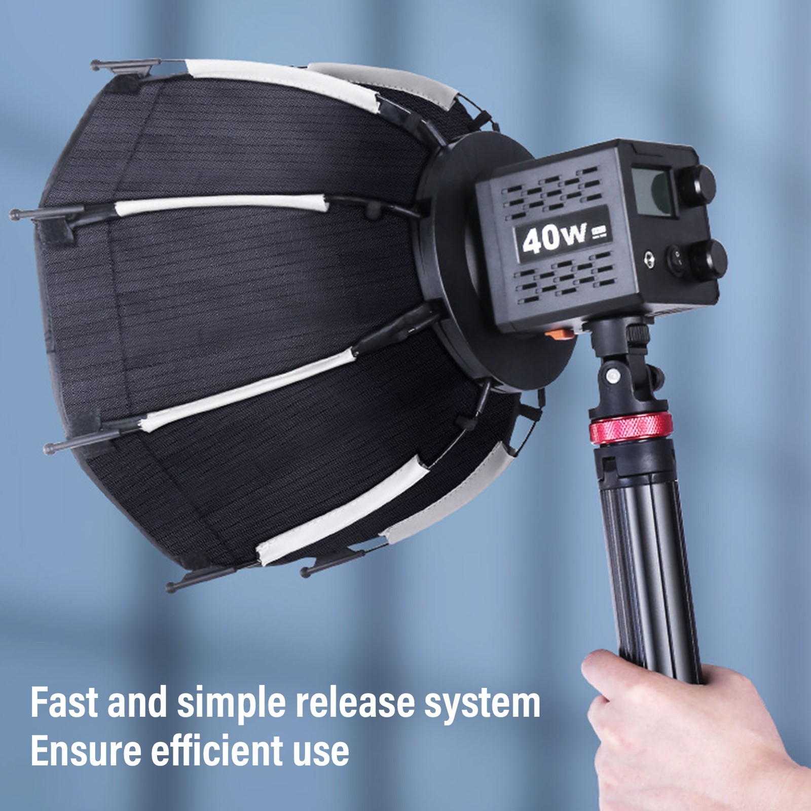 Portable Octagonal Softbox With Grid For Mount Fill Light