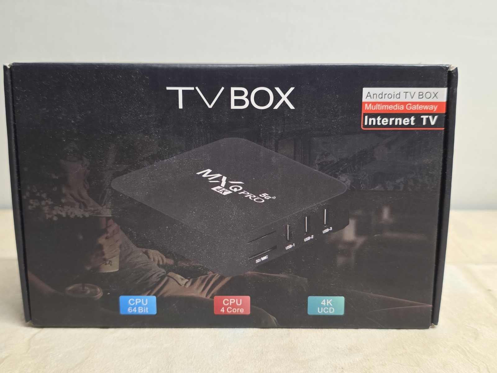 Smart TV Box - MXQ Pro 4K Black 5G 64 Bit 2G + 16G OPENED