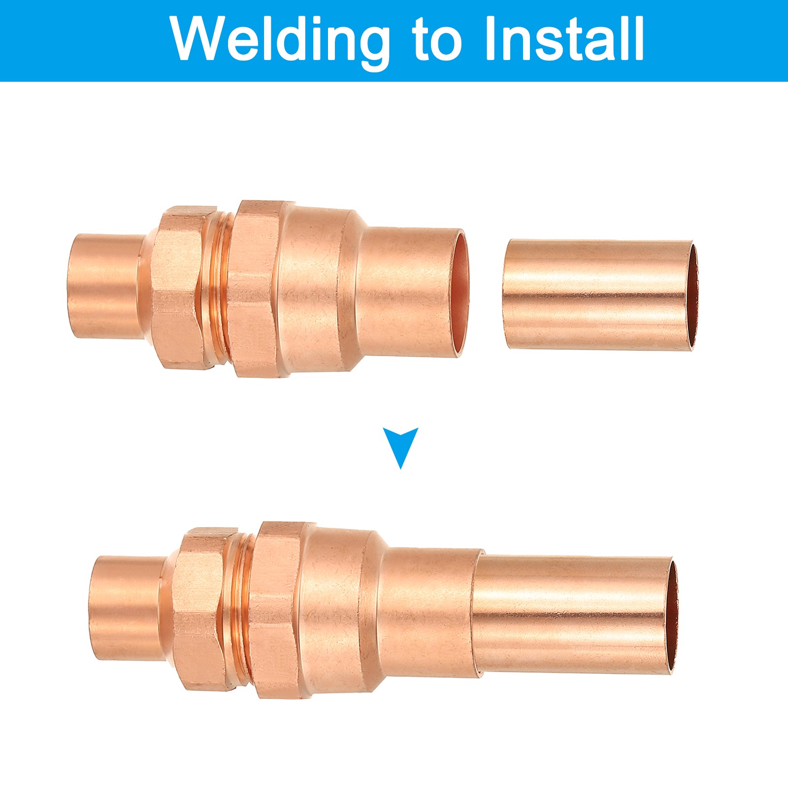3/4 x 1 Male Adapter Fitting with C x M Connection, Copper Pipe Fitting