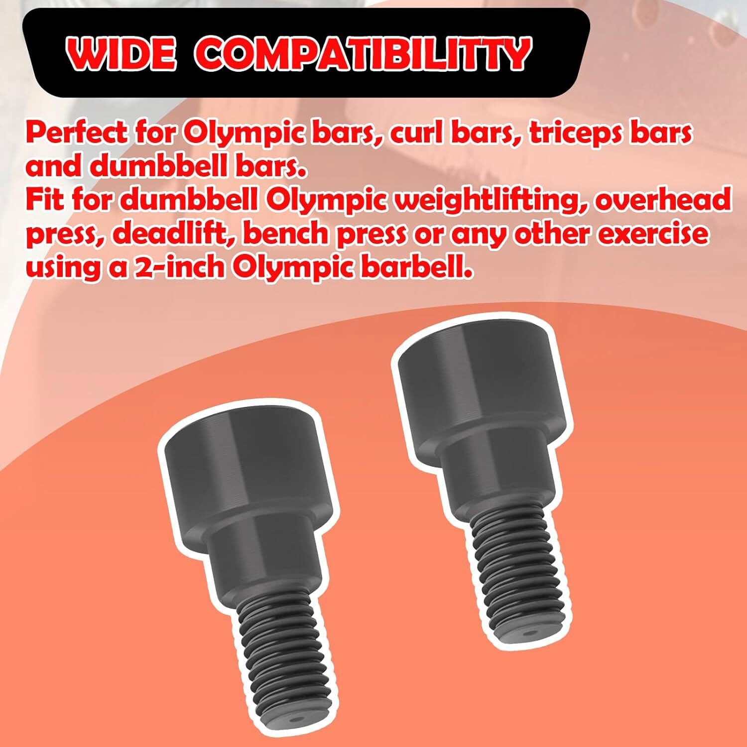 Replacement Hex Bolts for Olympic Bars, Curl Bars, Tricep Bars, Dumbbell Bars
