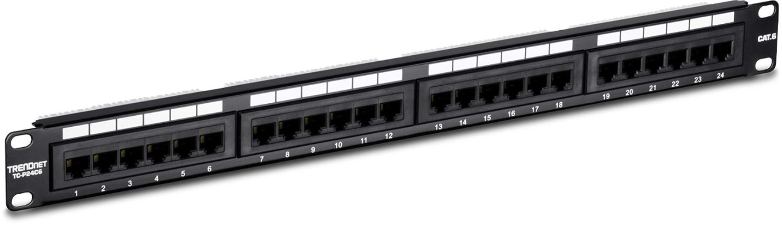 Unshielded 24-Port Patch Panel, ANSI Compliant for Enhanced Network Performance