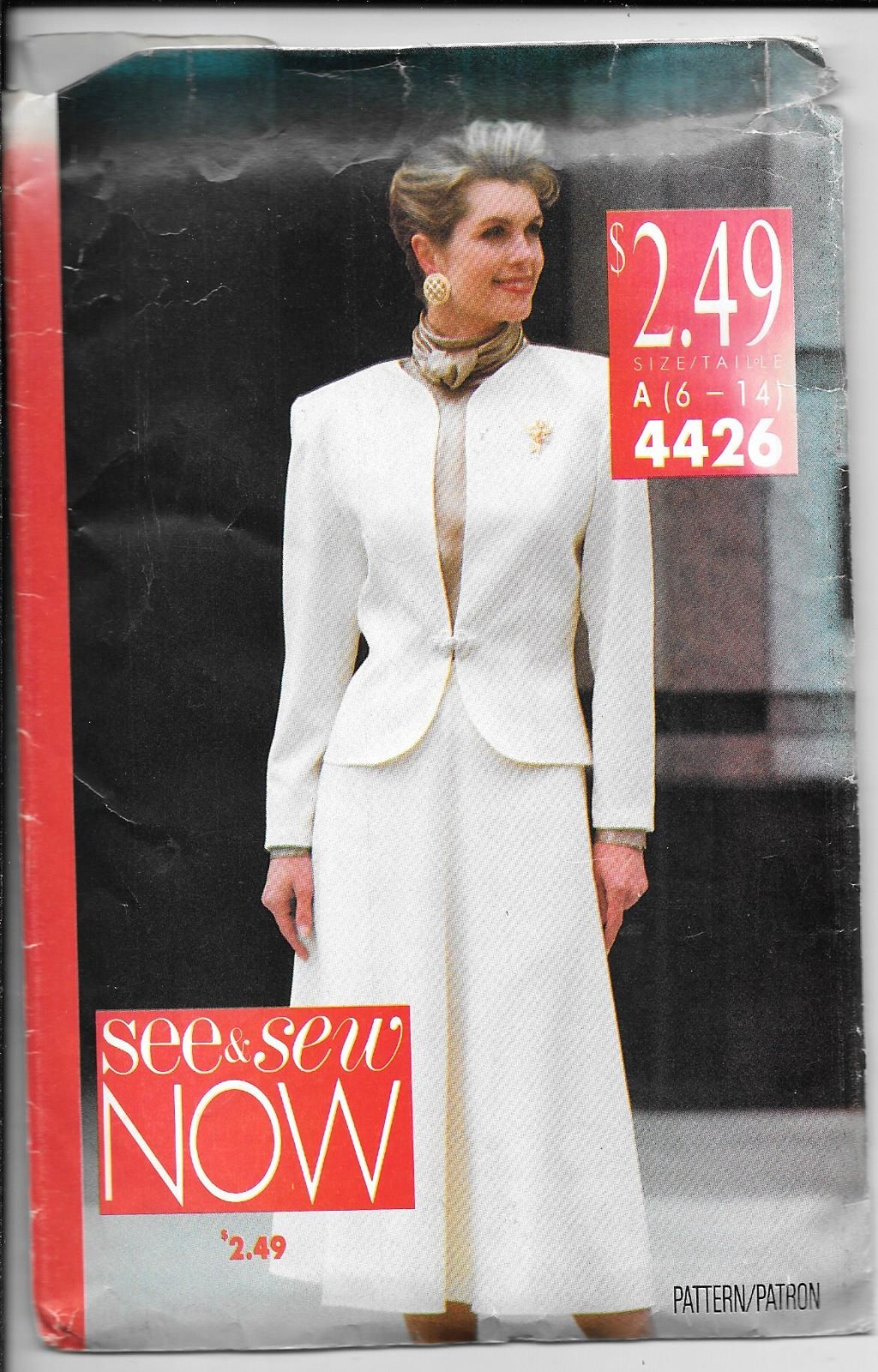 Vintage See&Sew Sewing Pattern No. 4426 Sizes 6-14 -NEW in open box