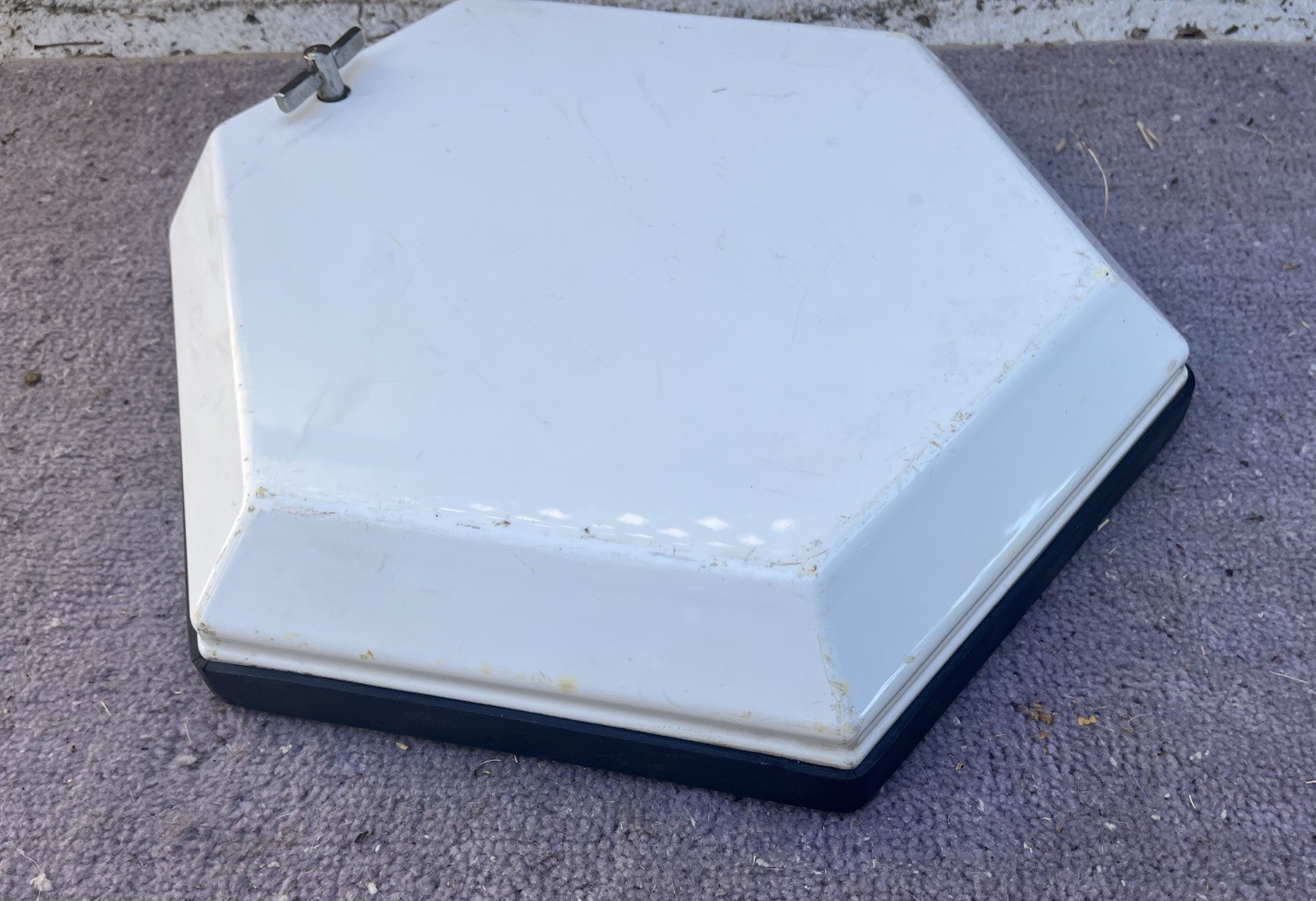 Vintage Simmons Hex Electronic Drum Pad White - Pad #3