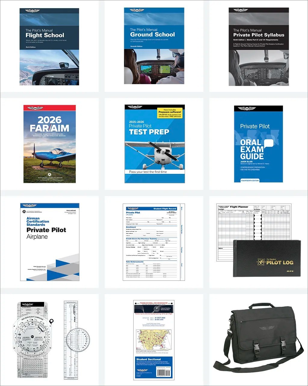 NEW ASA Private Pilot - Part 141 Kit (ASA-PVT-141-KIT) - 2022