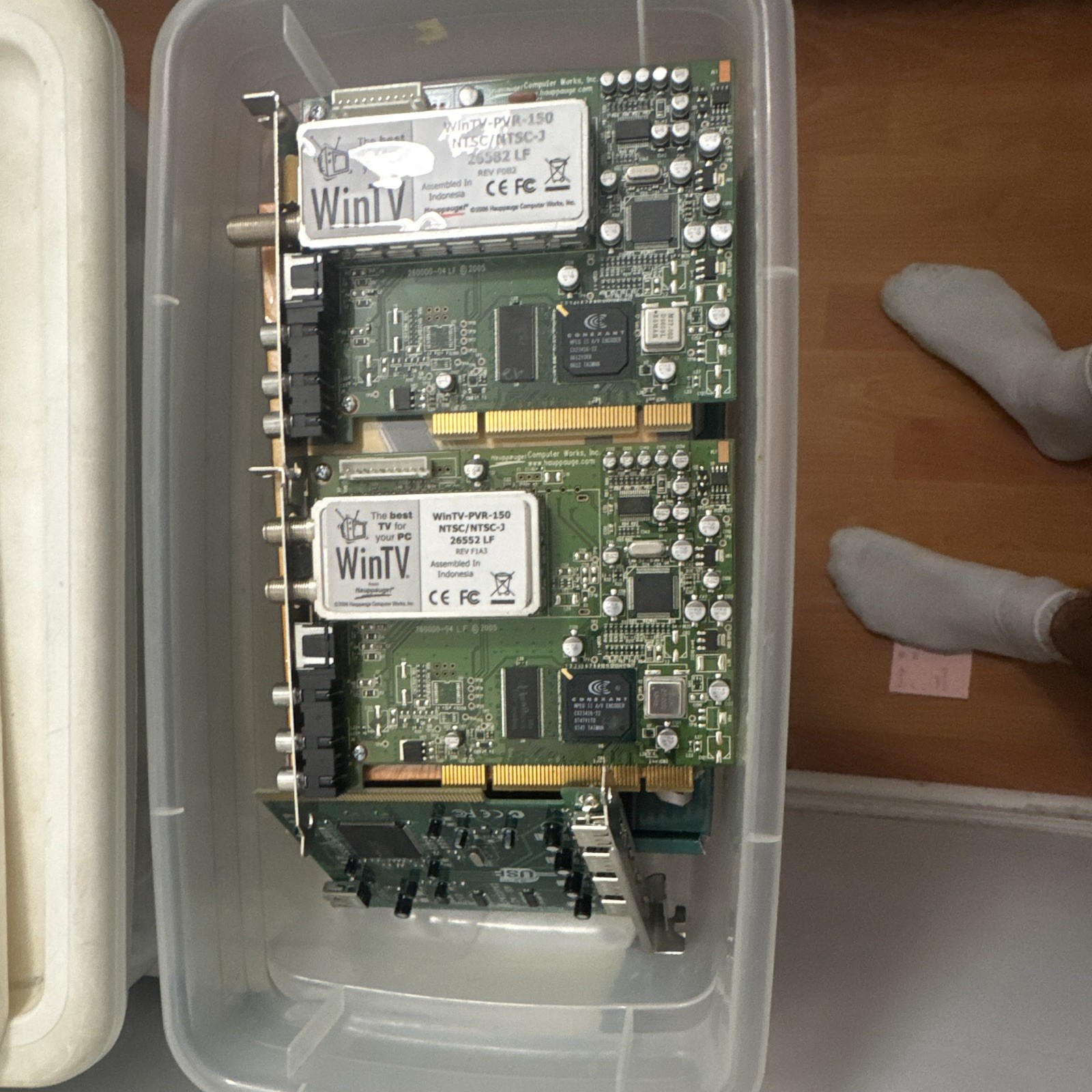Hauppauge WinTV-PVR-150 Lot of 2 PCI TV Tuner & Analog Video Capture NTSC/NTSC-J