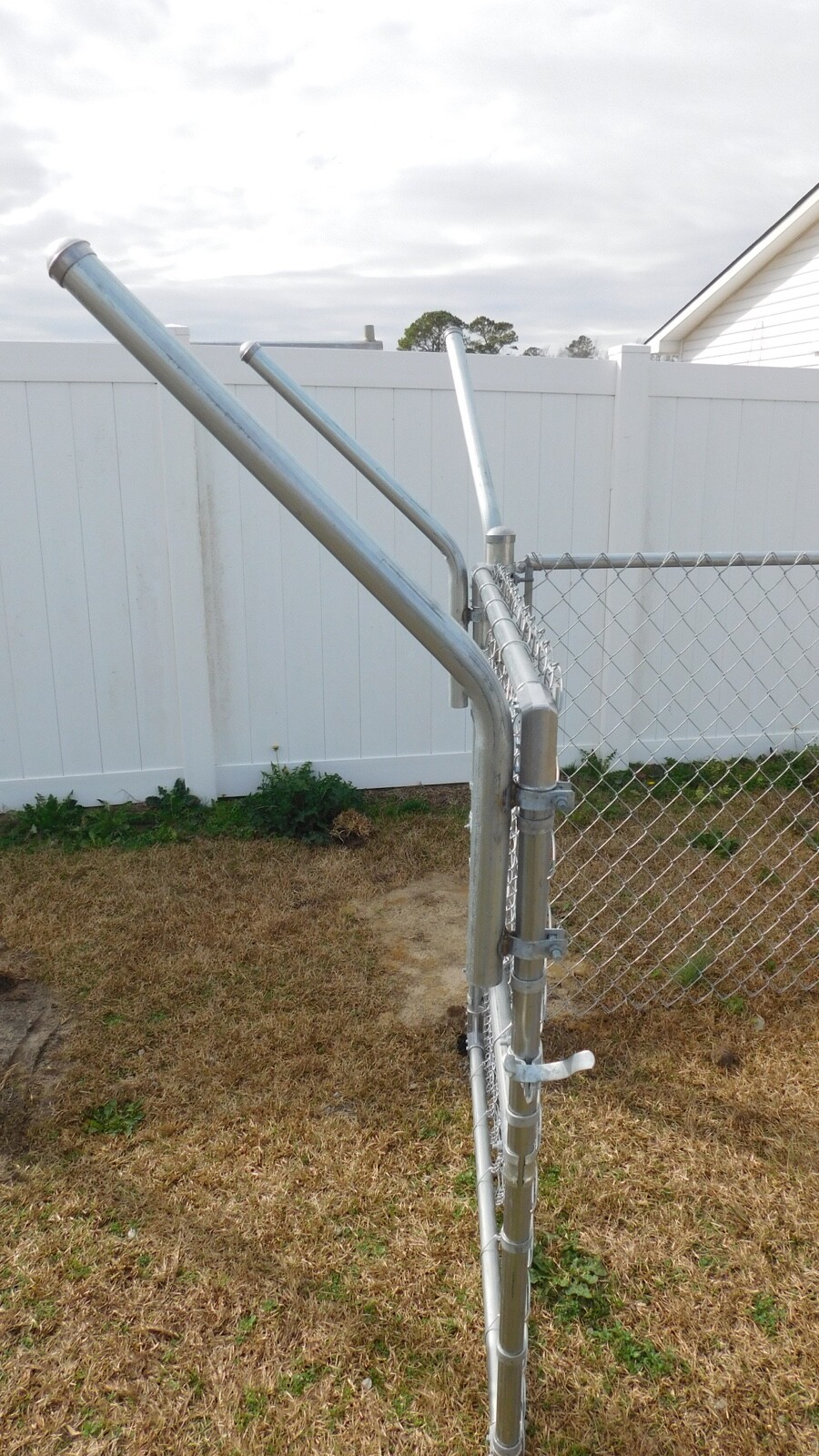 Extend-A-Post 1-5/8" OD Pipe Extension 2' Long - Clamp Onto 2" Post-45Degree-6Pk