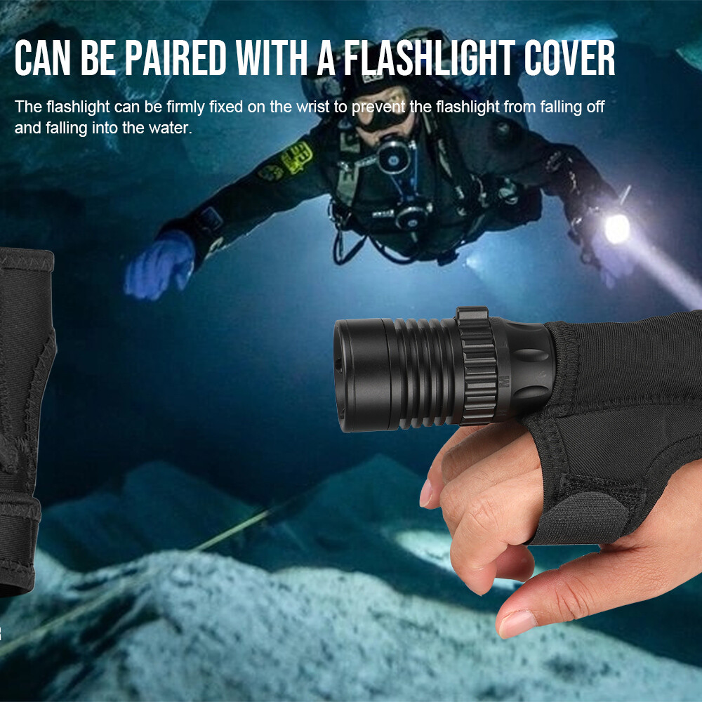 Trustfire DF007 Diving Flashlight Underwater 100m Photography video light Torch