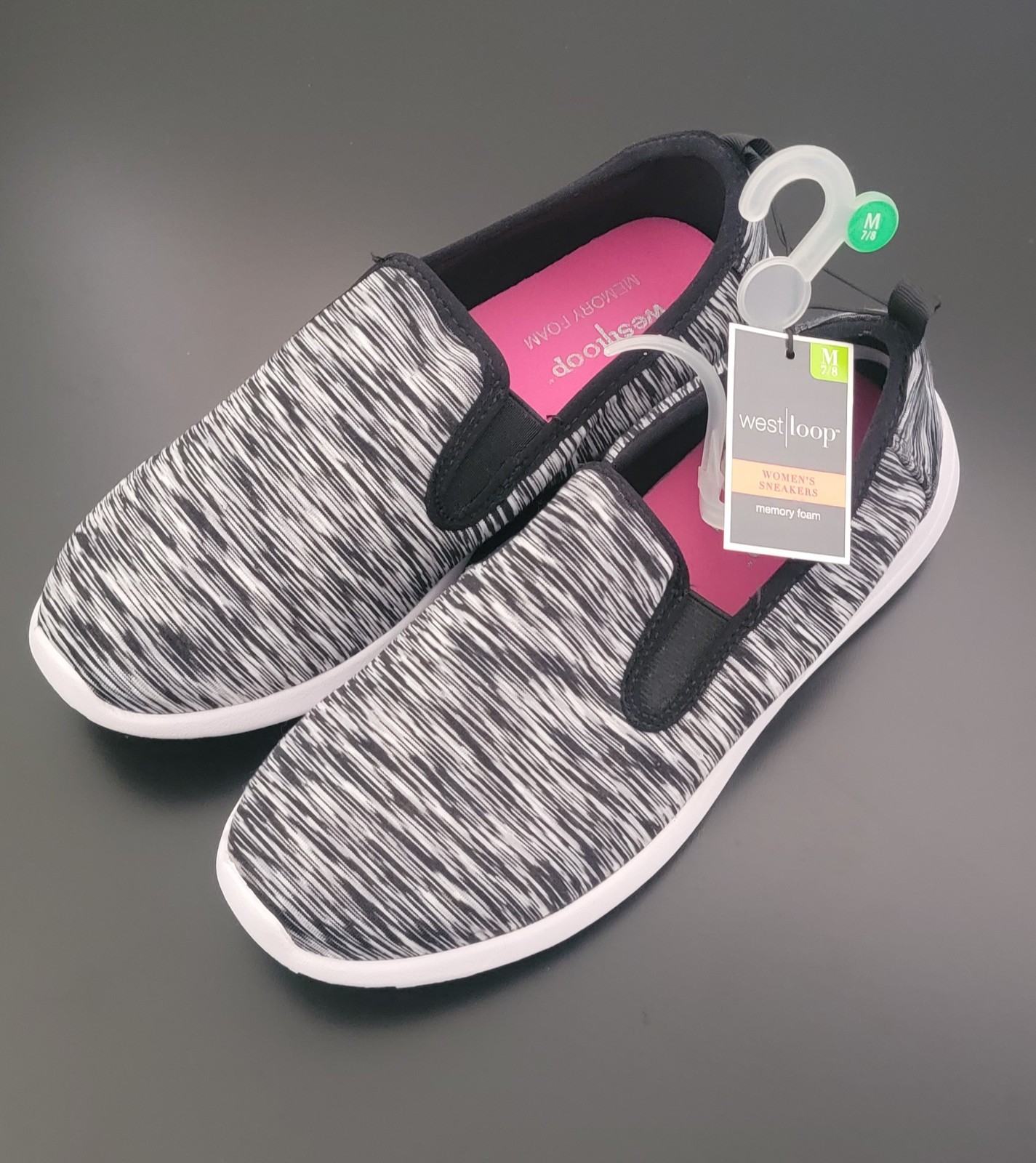 West Loop Women's Slip On Sneakers With Memory Foam