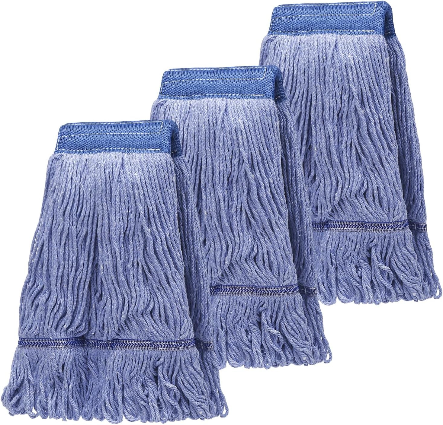 3 Pack Commercial Replace Mop Head, Reusable Mop Head Refills-Replacement Mop