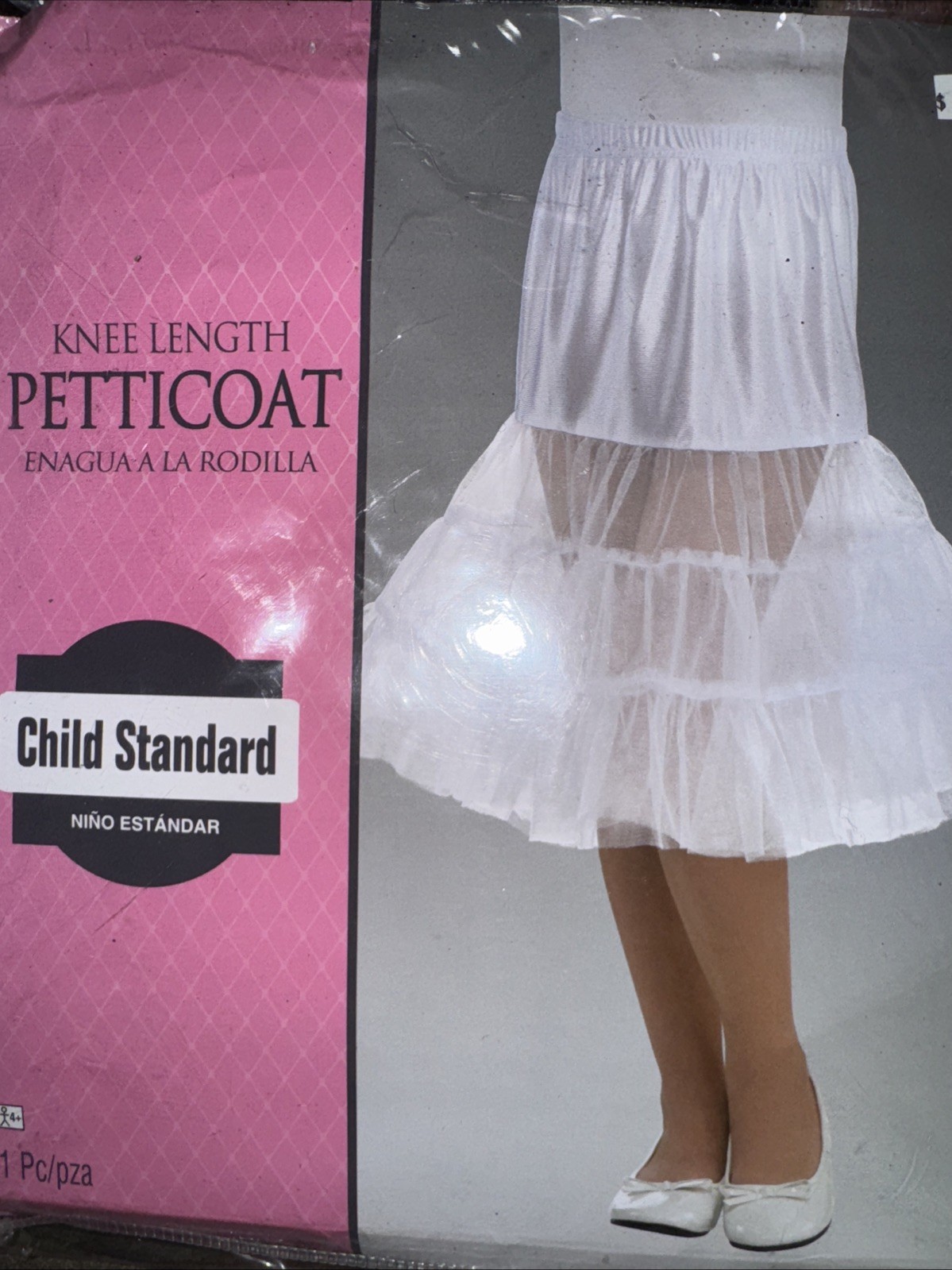 Child White Petticoat Knee Length