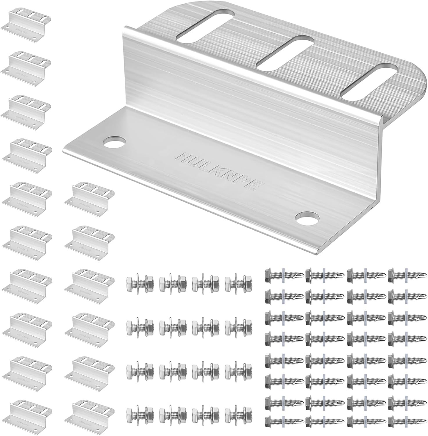 Z Brackets Solar Panel Mounting Kit (16 Pack) - Heavy Duty Corrosion-Resistant A