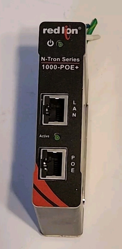 RED LION 1000-POE+ UNMANAGED INDUSTRIAL SINGLE PORT GIGABIT MIDSPAN INJECTOR