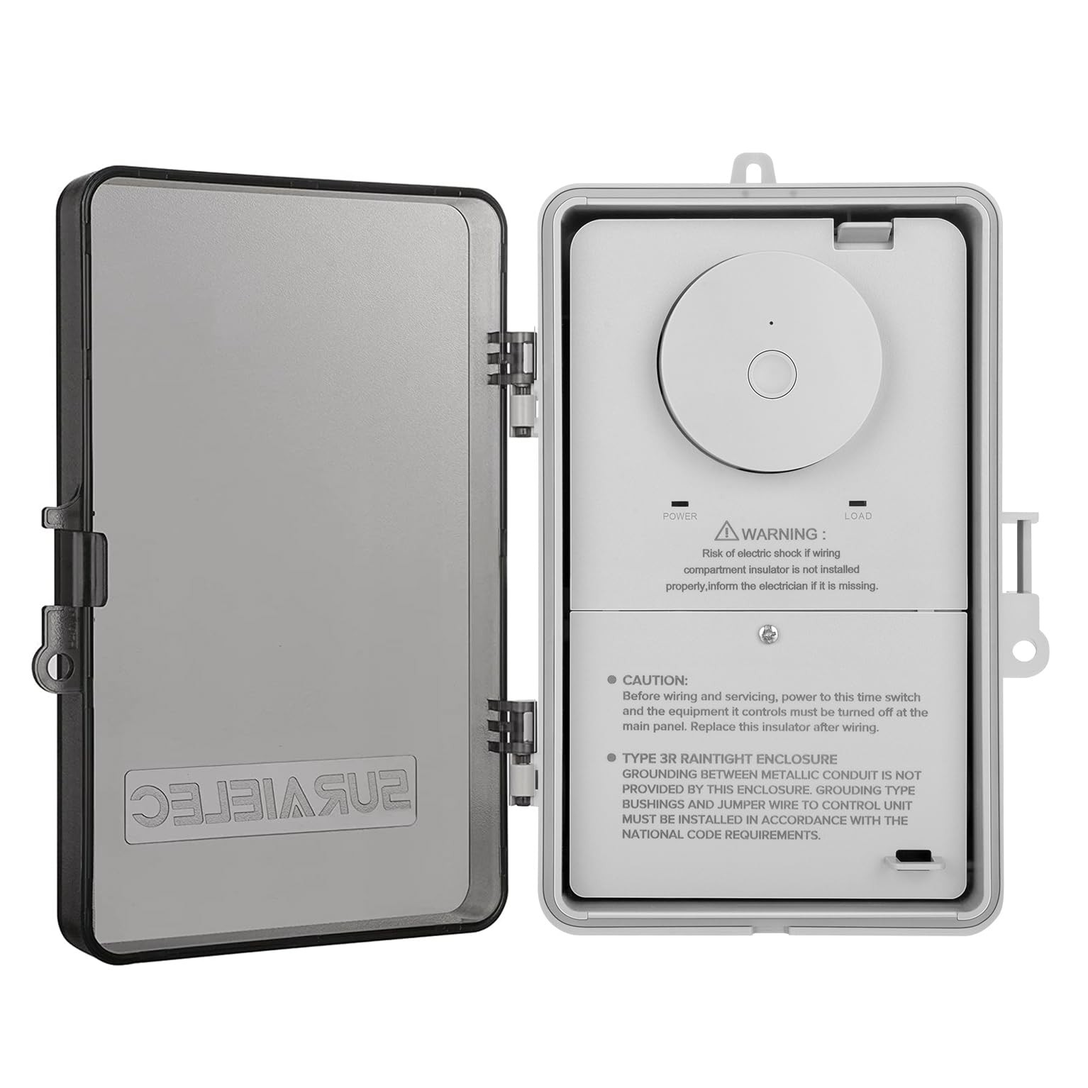SURAIELEC WiFi Pool Timer, Outdoor Indoor Smart Switch, 40 AMP, 2HP, white