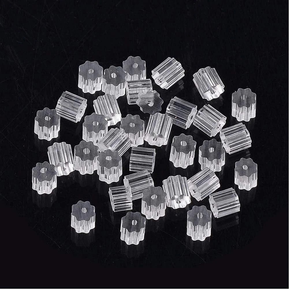 200 Silicone Earring Backs - Lightweight, Invisible & Perfect for DIY Projects