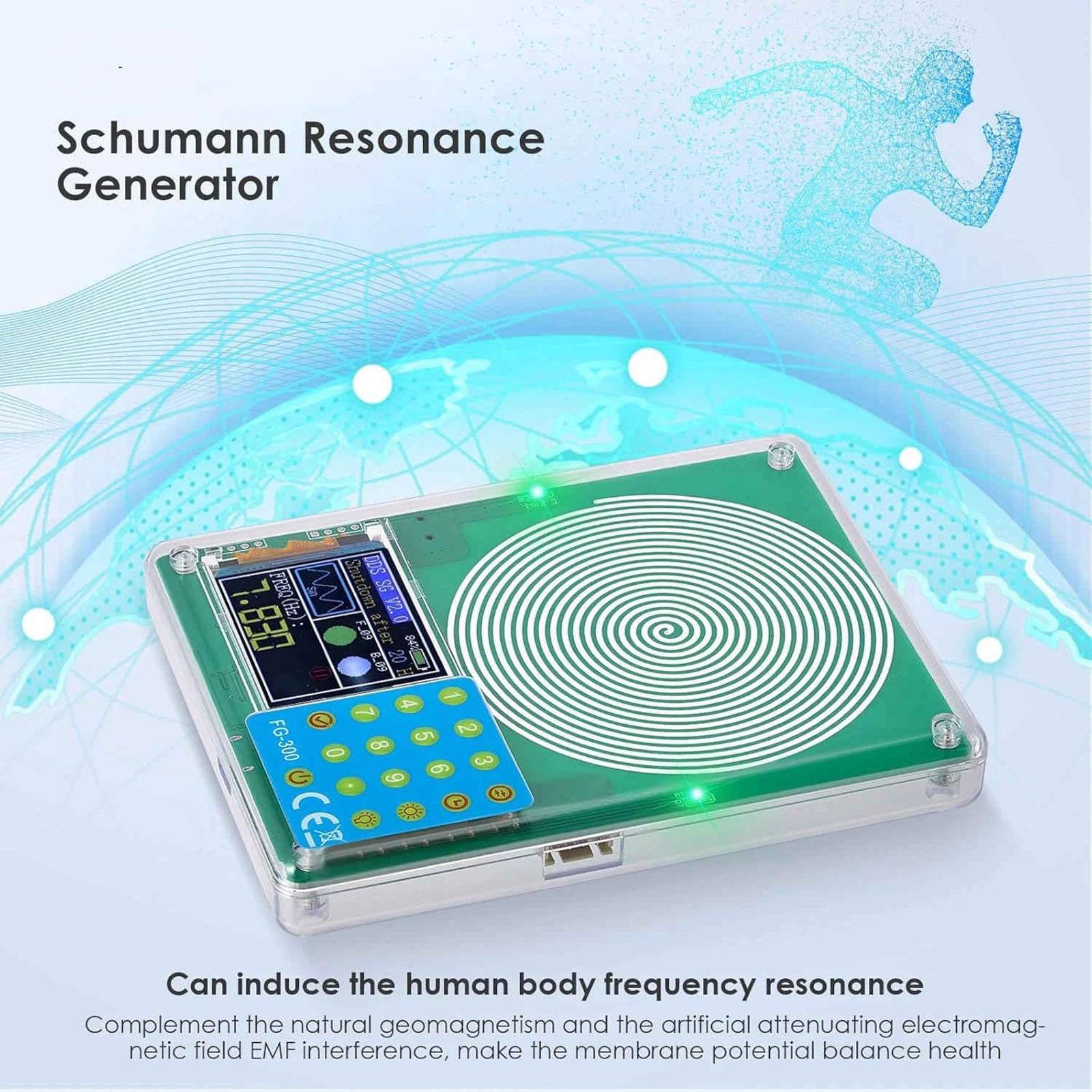 Frequency Generator with 13 Waveforms Including Sine Square Sawtooth and ECG