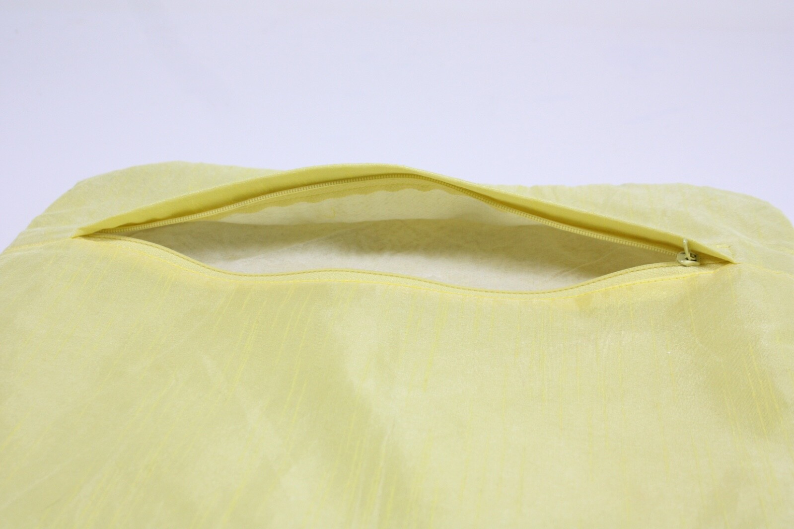 Cynthia Rowell Glam Yellow Glass Bead Square 13” Zipper Pillow Case Cover