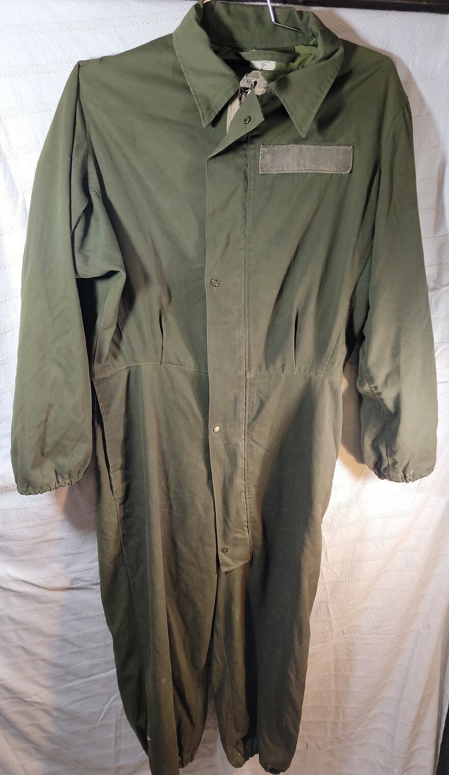 SMALL JUMPSUIT COVERALL COLD WEATHER WINTER LINER MECHANIC GREEN VTG PANTSUIT