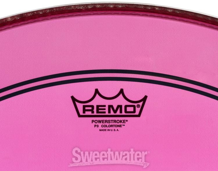 Remo Powerstroke 3 Colortone Bass Drumhead - 24" - Pink