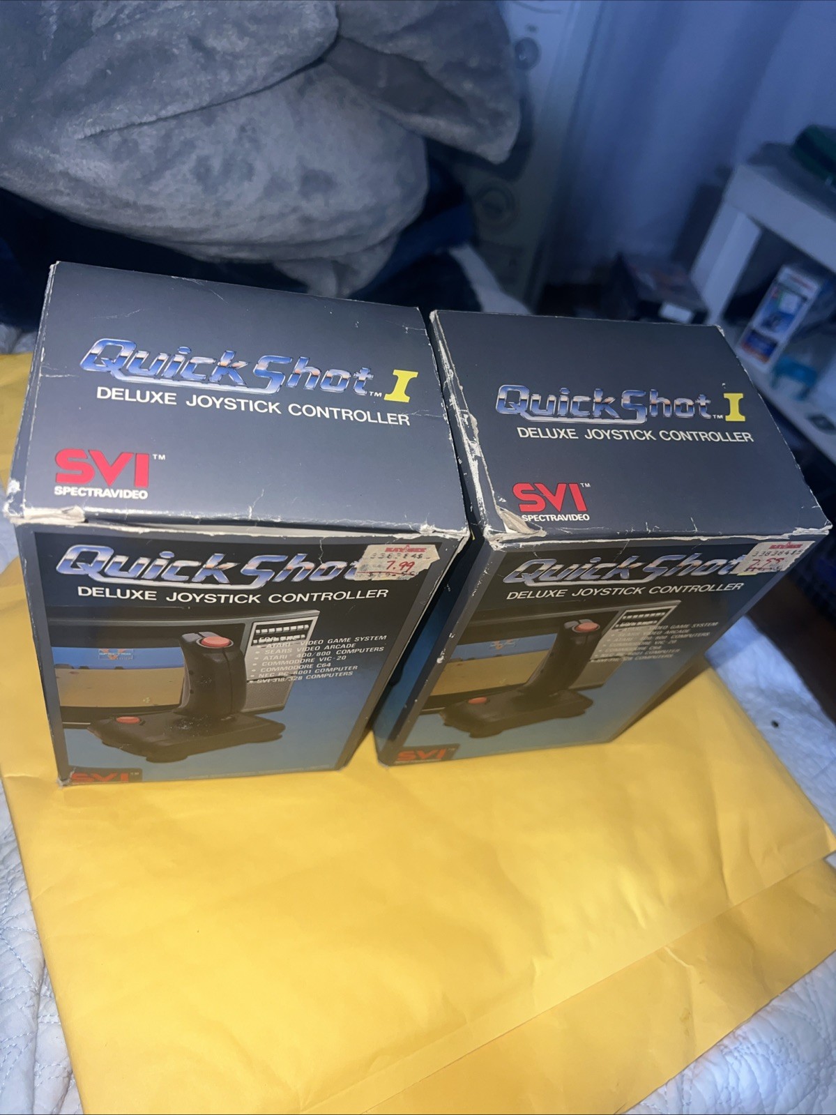 Original 80's Boxed QuickShot I Joystick Controller SVI VGC New Lot Of 2