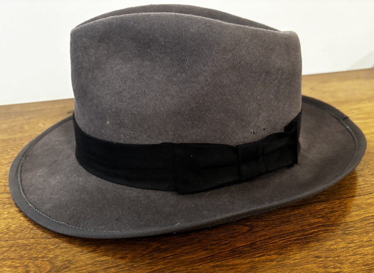 Hat Dorfman Pacific Scala Classico 100% Wool Felt Hat, gray, Size Medium