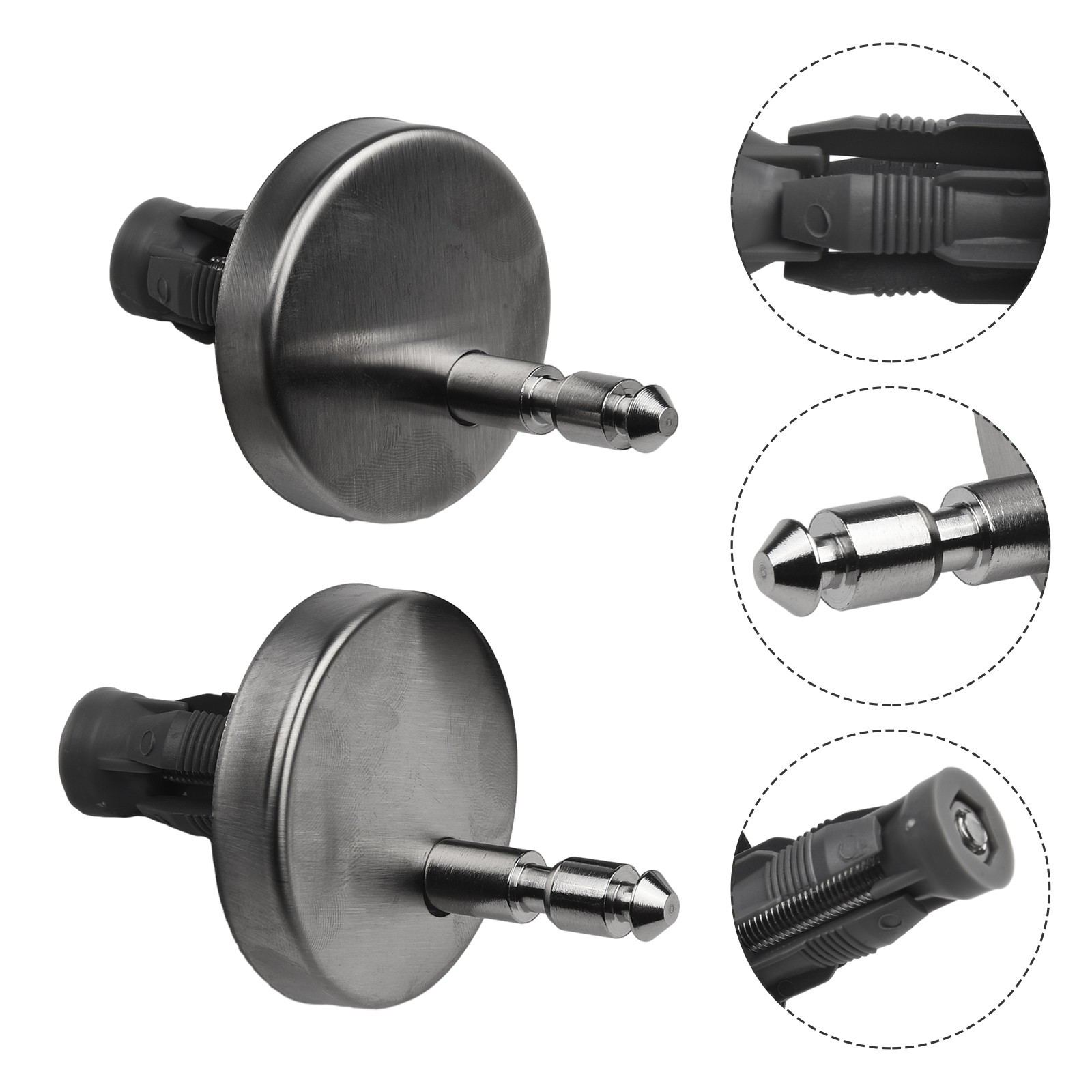 Toilet Seat Hinge Accessories 2PCS Fitting Heavy Duty Hinge Pair Parts