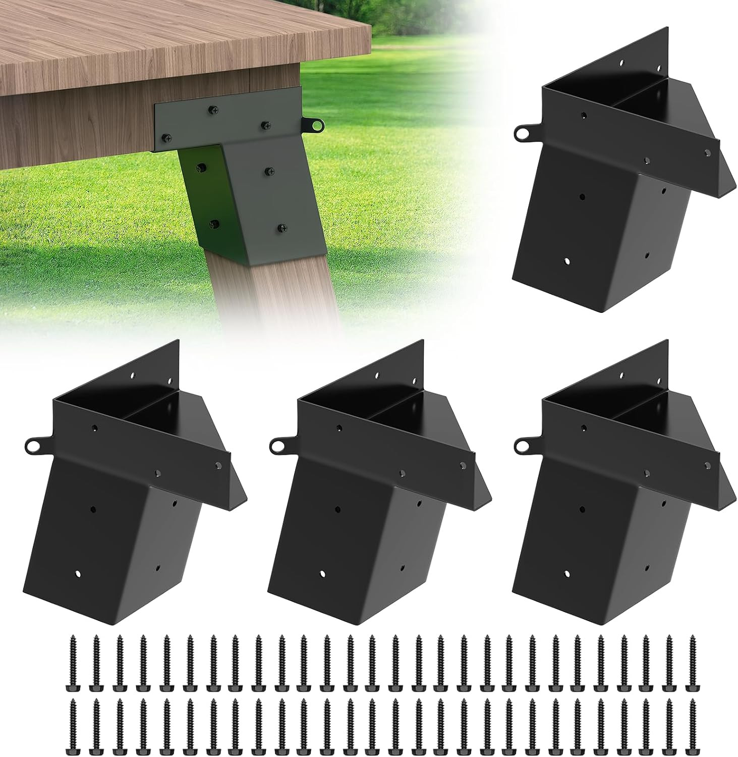 Deer Stand Brackets 4"X 4",Heavy-Duty Outdoor Elevator Stand,Deer Blind Brackets