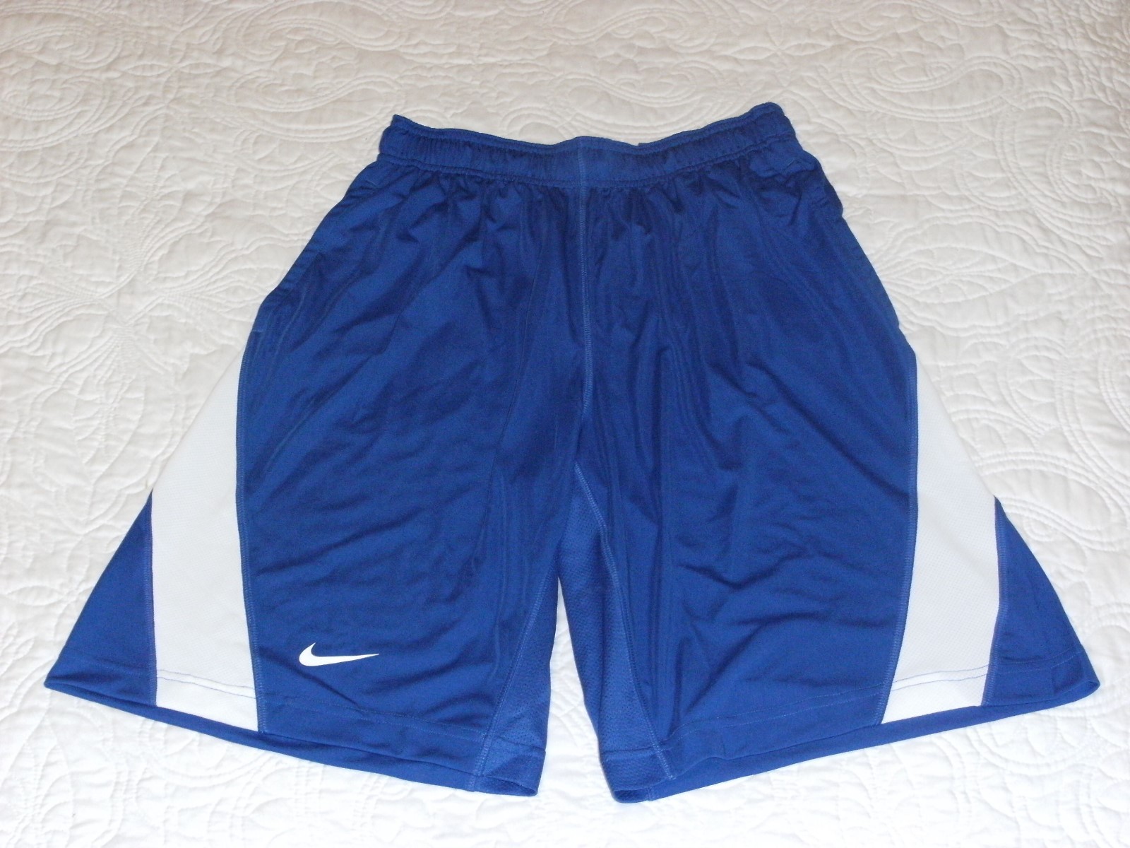 Nike Dri Fit Speed Fly Royal And White Athletic Shorts