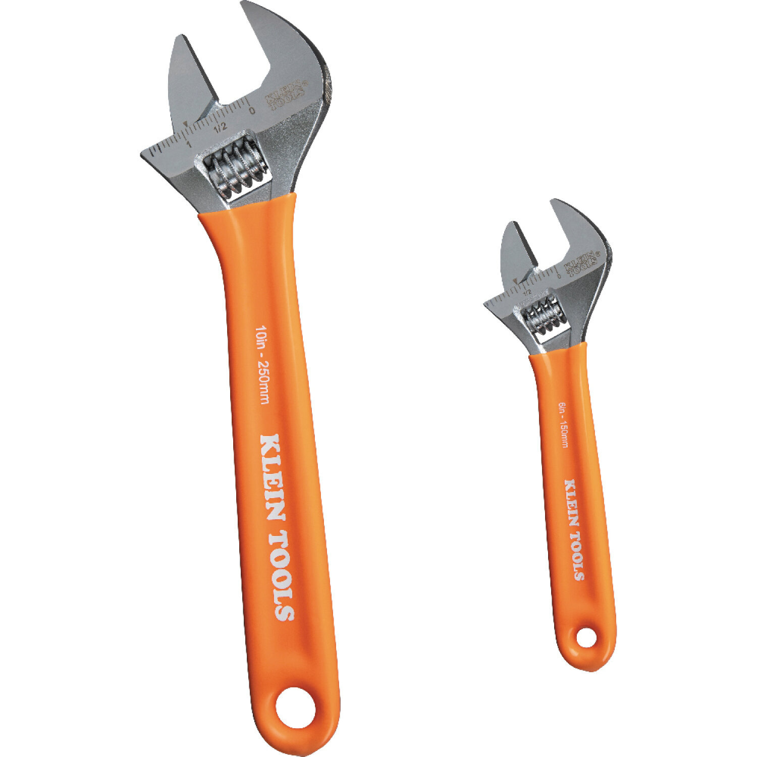 Klein Tools D5072 Extra-Capacity Adjustable Wrenches, 2 Pieces