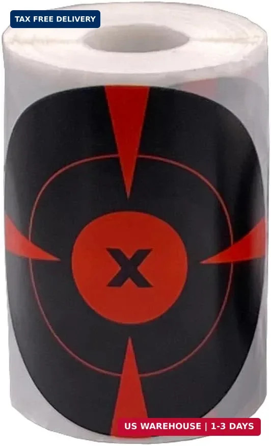 4 Inch x 200 Pcs Splatter & Reactive Fresh Blooming Shooting Target Stickers