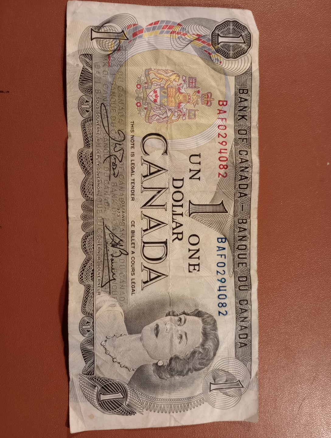 1973 Canadian Dollar Paper Money