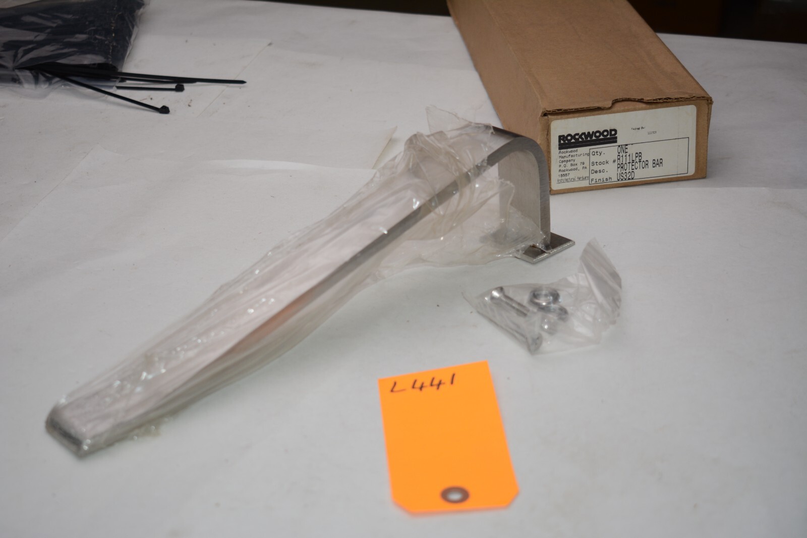 ROCKWOOD R111LPB.32D Door Guard Lever Handle Trim Protector and Hardware