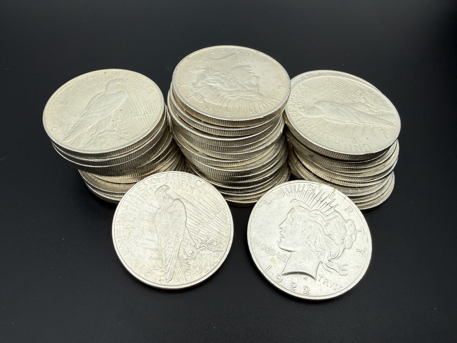 Constitutional Silver Peace Dollars AU/CU Lot of 100 S$1 Coins