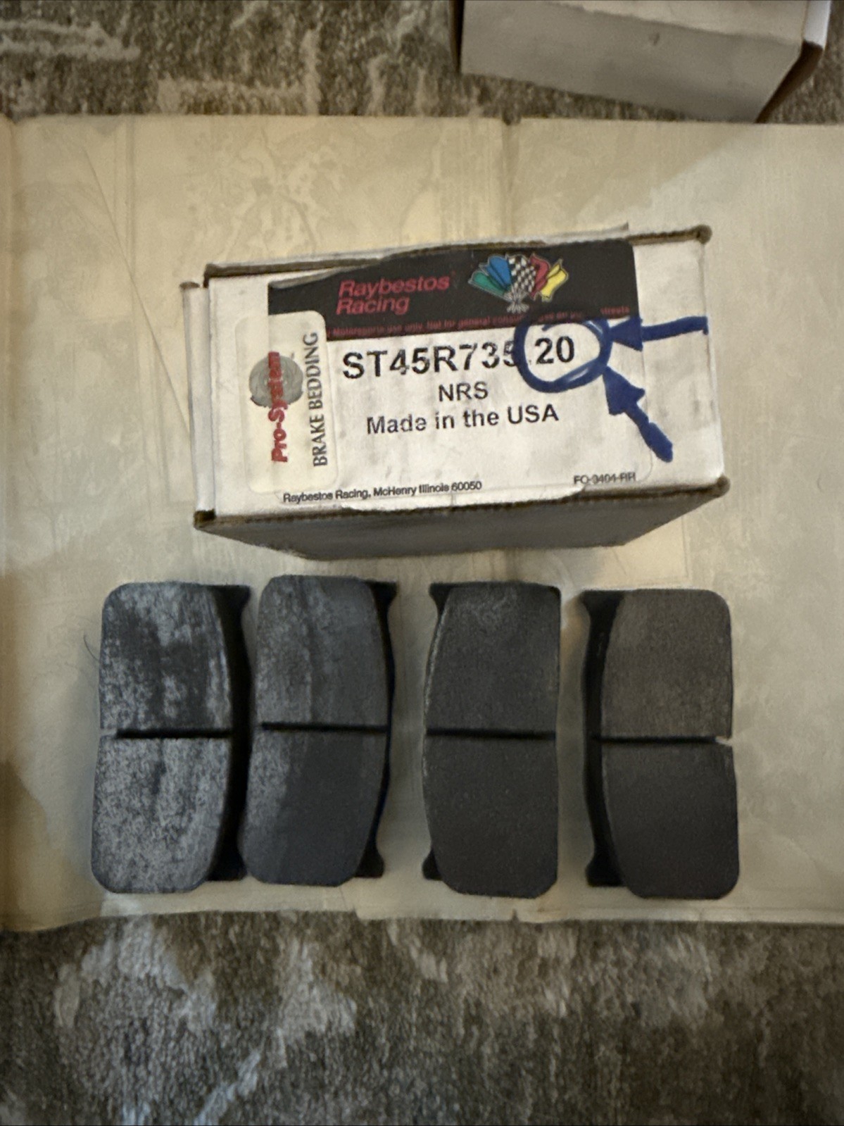 NEW Raybestos Brembo Rear brake pads ST45R735.20 Joe Gibbs Racing Nascar