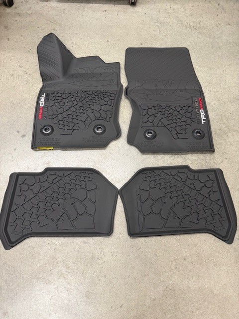 2025-2026 4RUNNER ALL WEATHER RUBBER FLOOR MATS TRD PRO GENUINE TOYOTA OEM 4PC