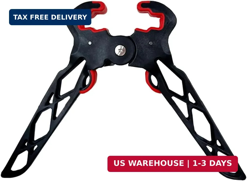 Archery Bow Stand Folding Compound Bow Stands Bow Jack Limbs Clamp Kickstand Gro