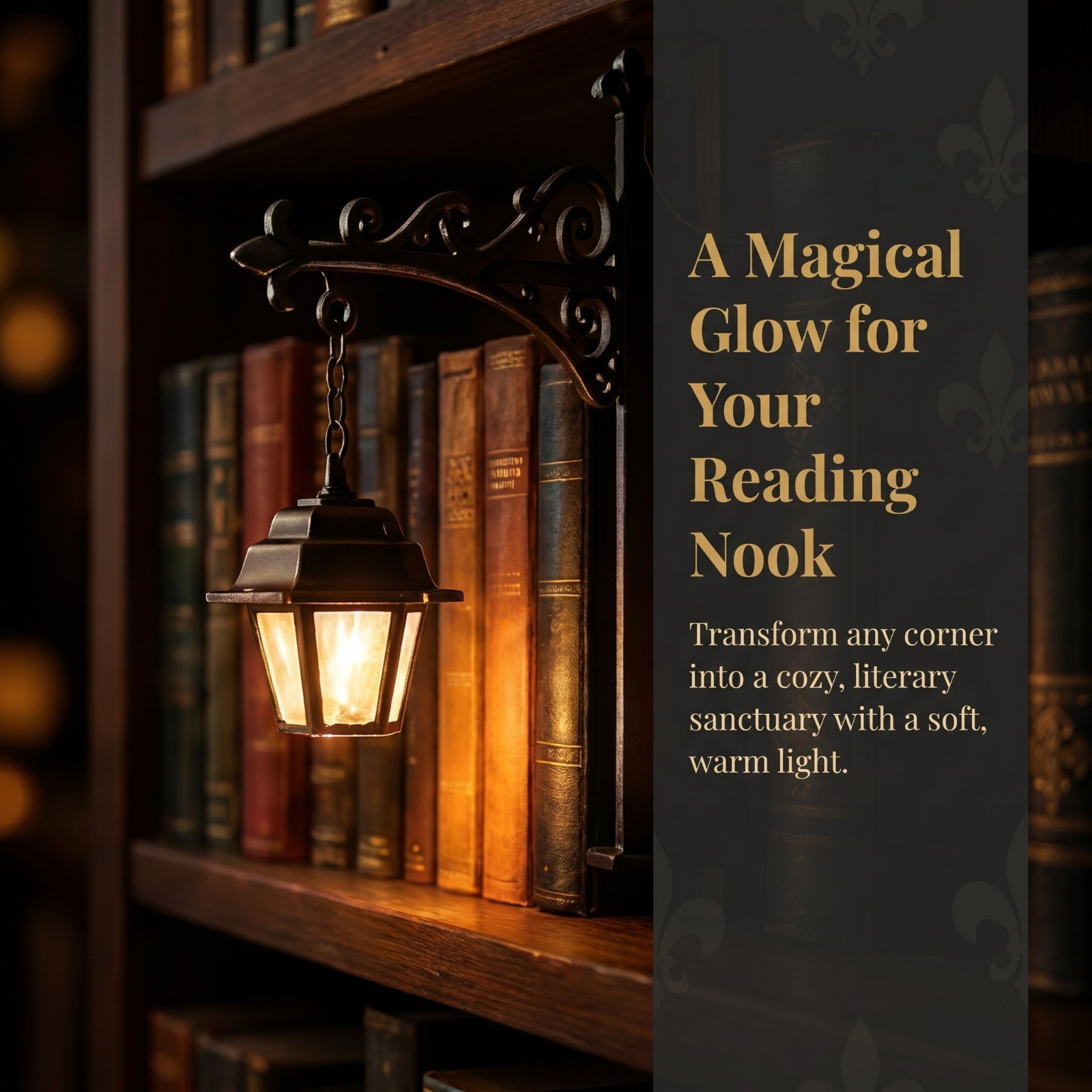 Mini Library Lantern Bookshelf Lamp Book Shelf Lighting Decor Night Light