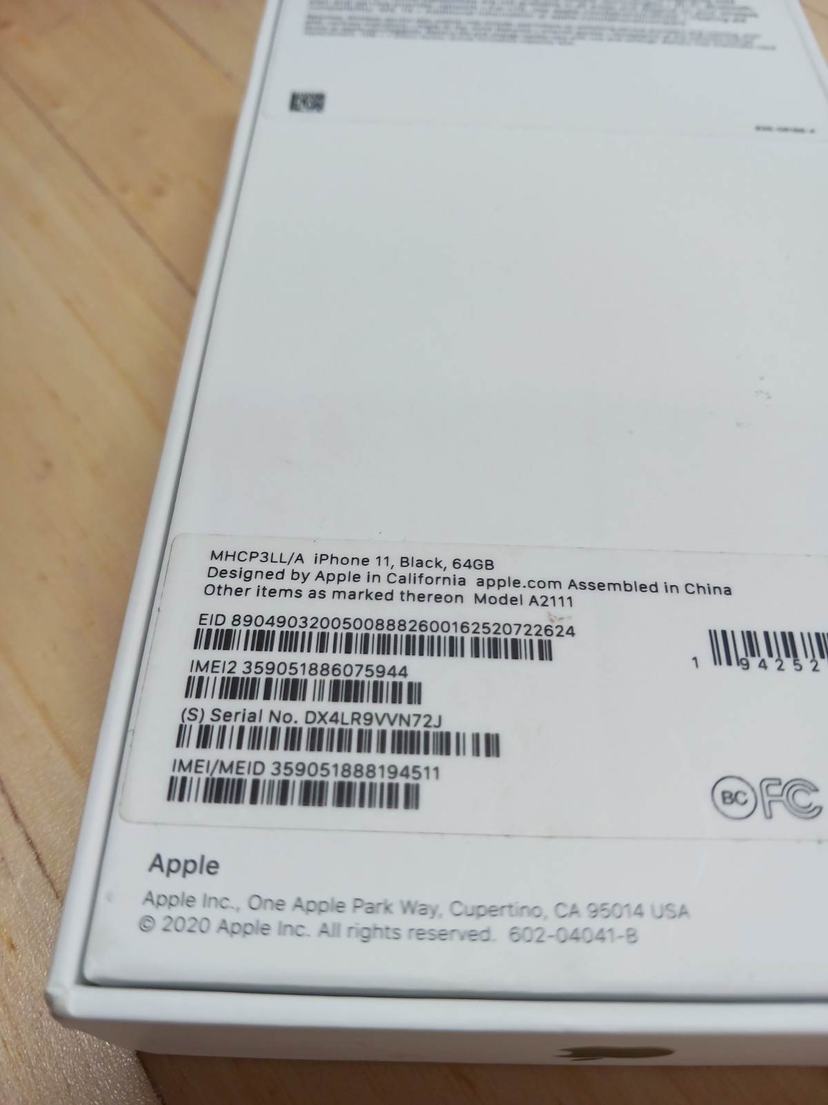 Apple iPhone 11 - 64GB - Black Box Only