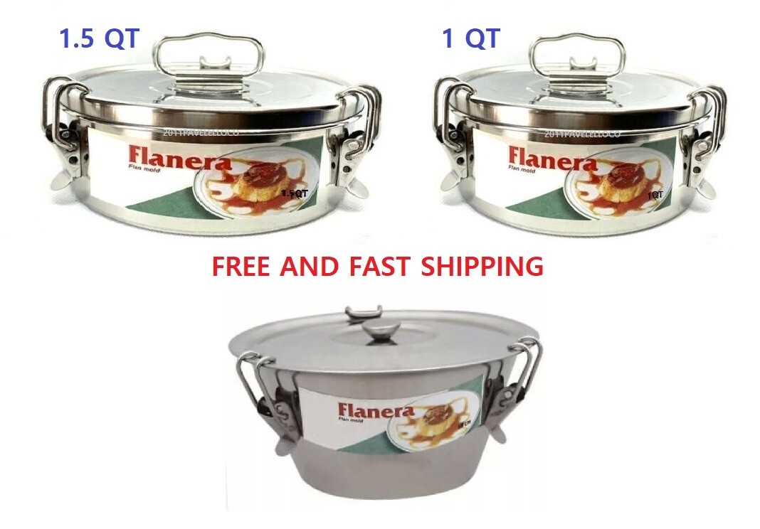 Kloc Flan Mold -  Flan Maker - Flanera 1 QT - 1.5 QT - CONICA Stainless Steel.