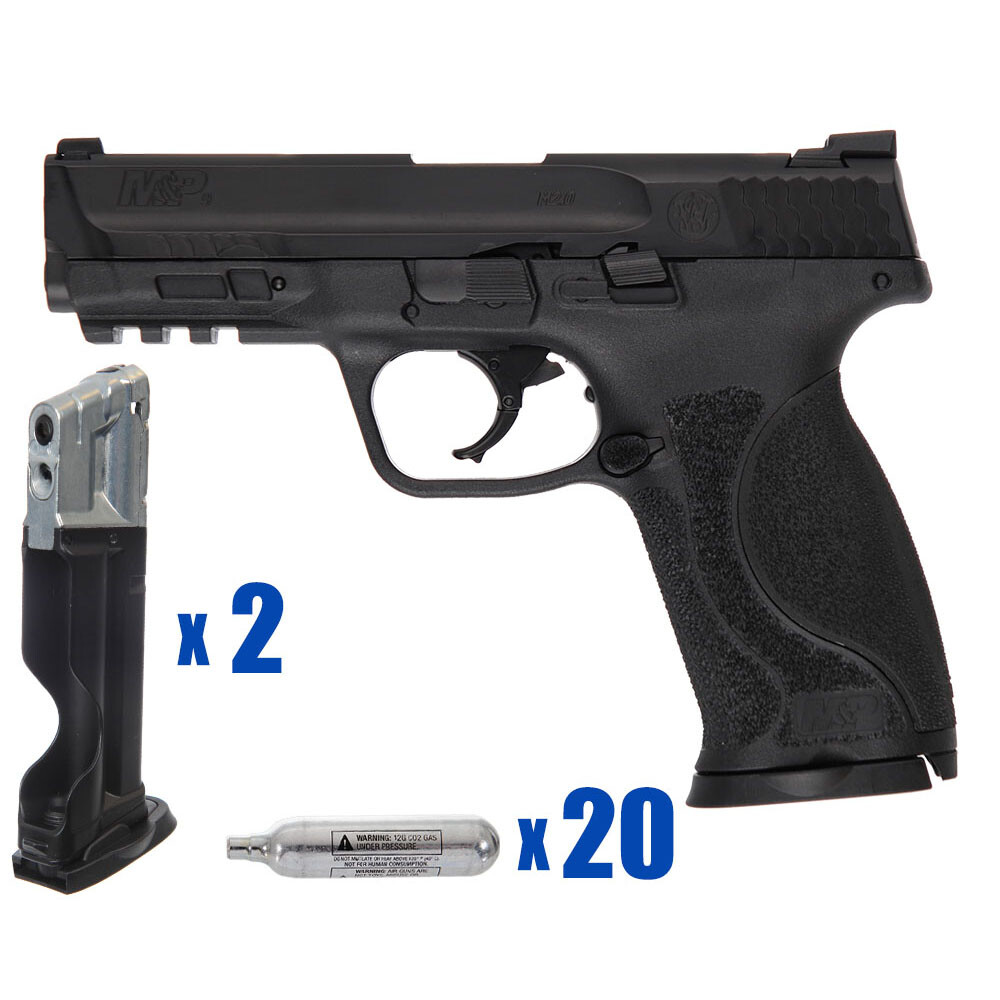 T4E .43 CAL WHISKEY PAINTBALL PISTOL PACKAGE KIT - SMITH & WESSON M&P 2.0 -BLACK