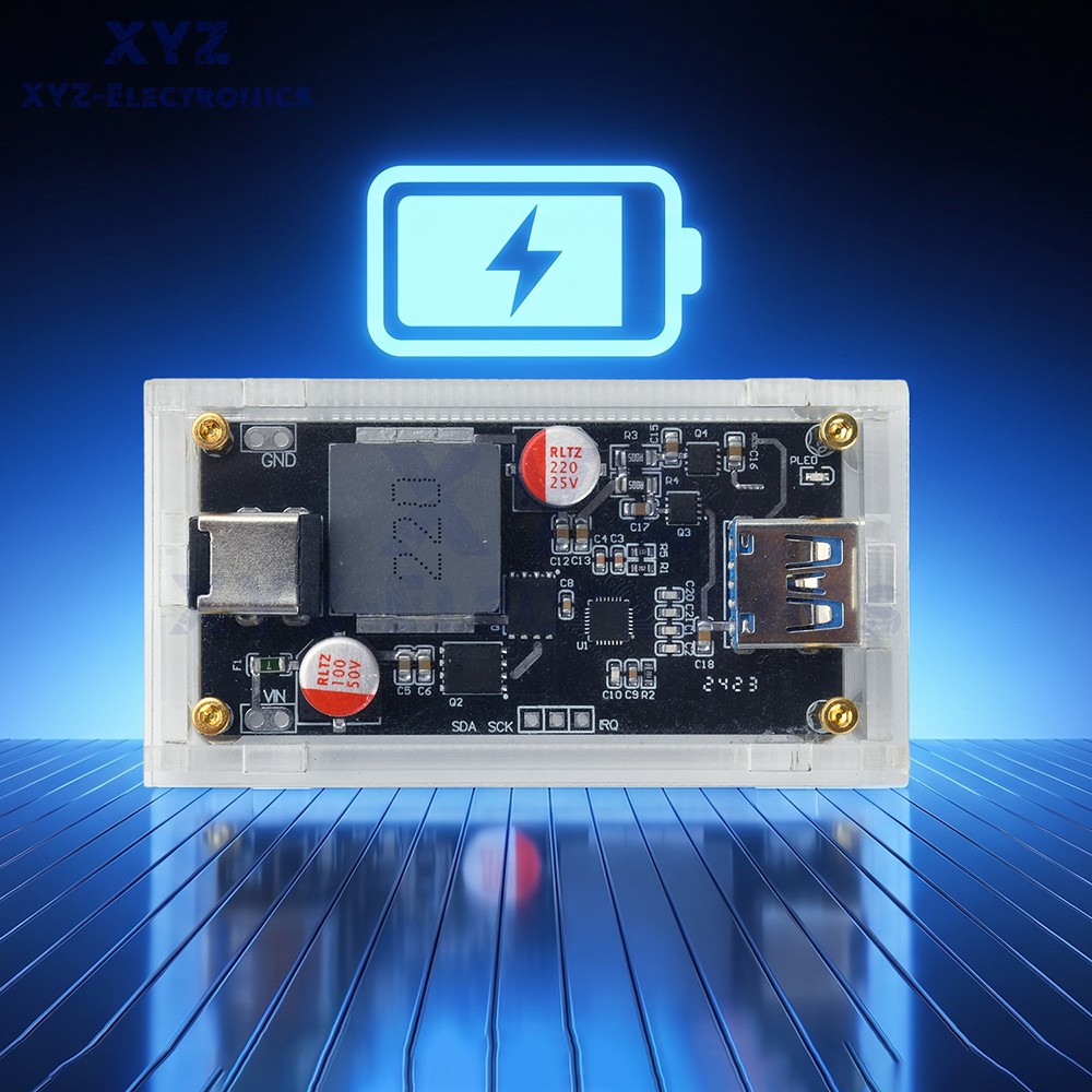 DC 6-30V 140W Multi Protocol Desktop Intelligent Fast Charging Module DIY Case