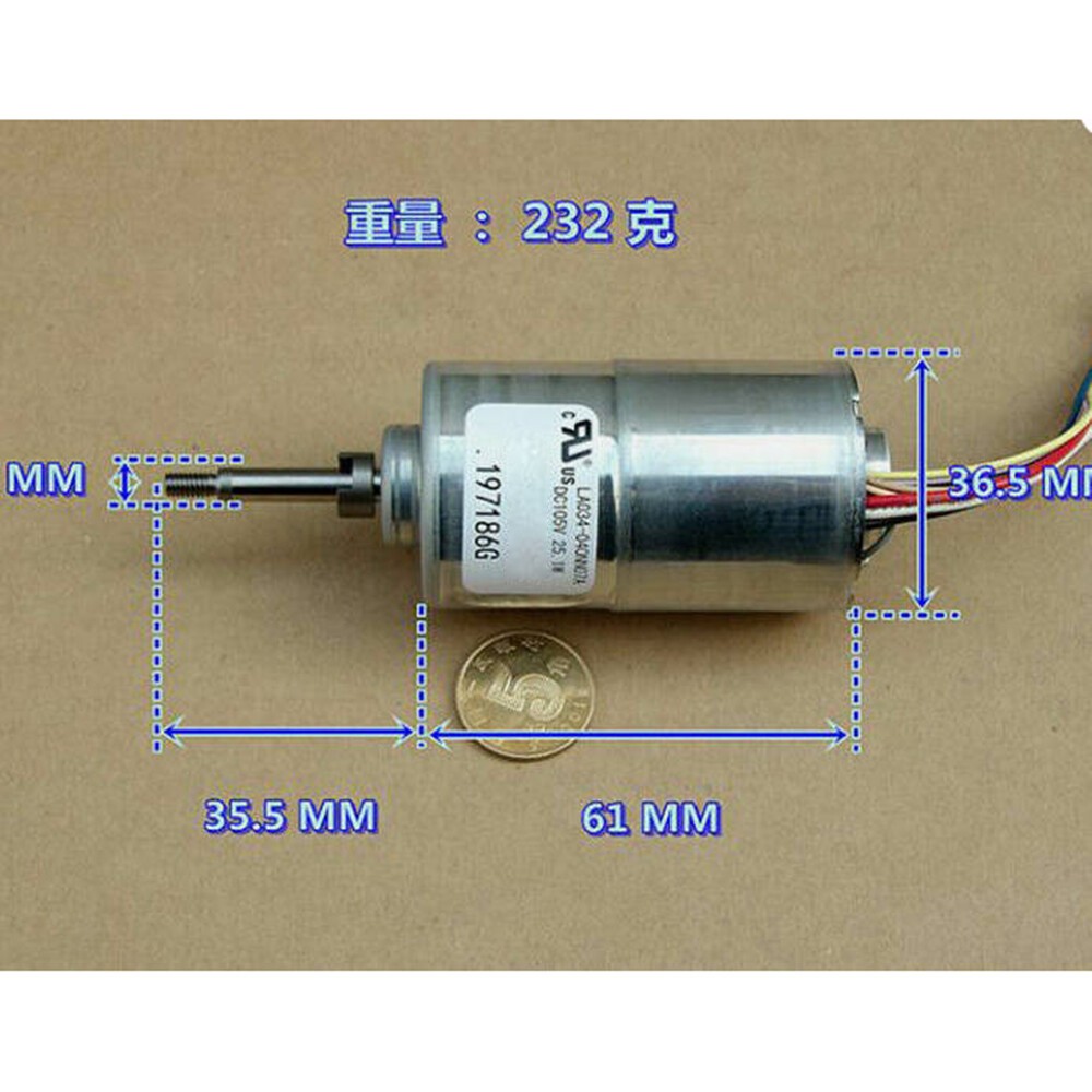 1PC For  DC 105V LA034-040NN07A  3-Phase Internal Rotor DC Brushless Motor