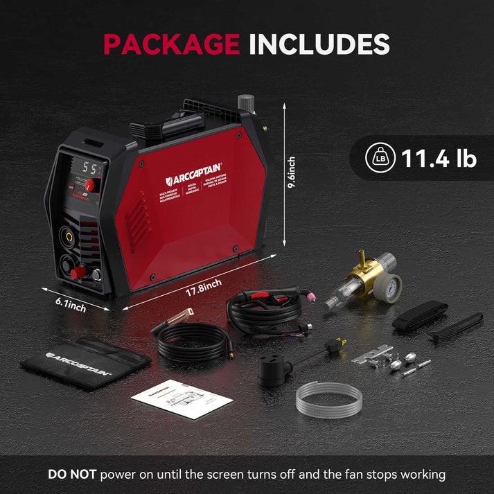 ARCCAPTAIN Plasma Cutter 55A Pilot Arc Air Plasma Cutting Machine Dual Voltage