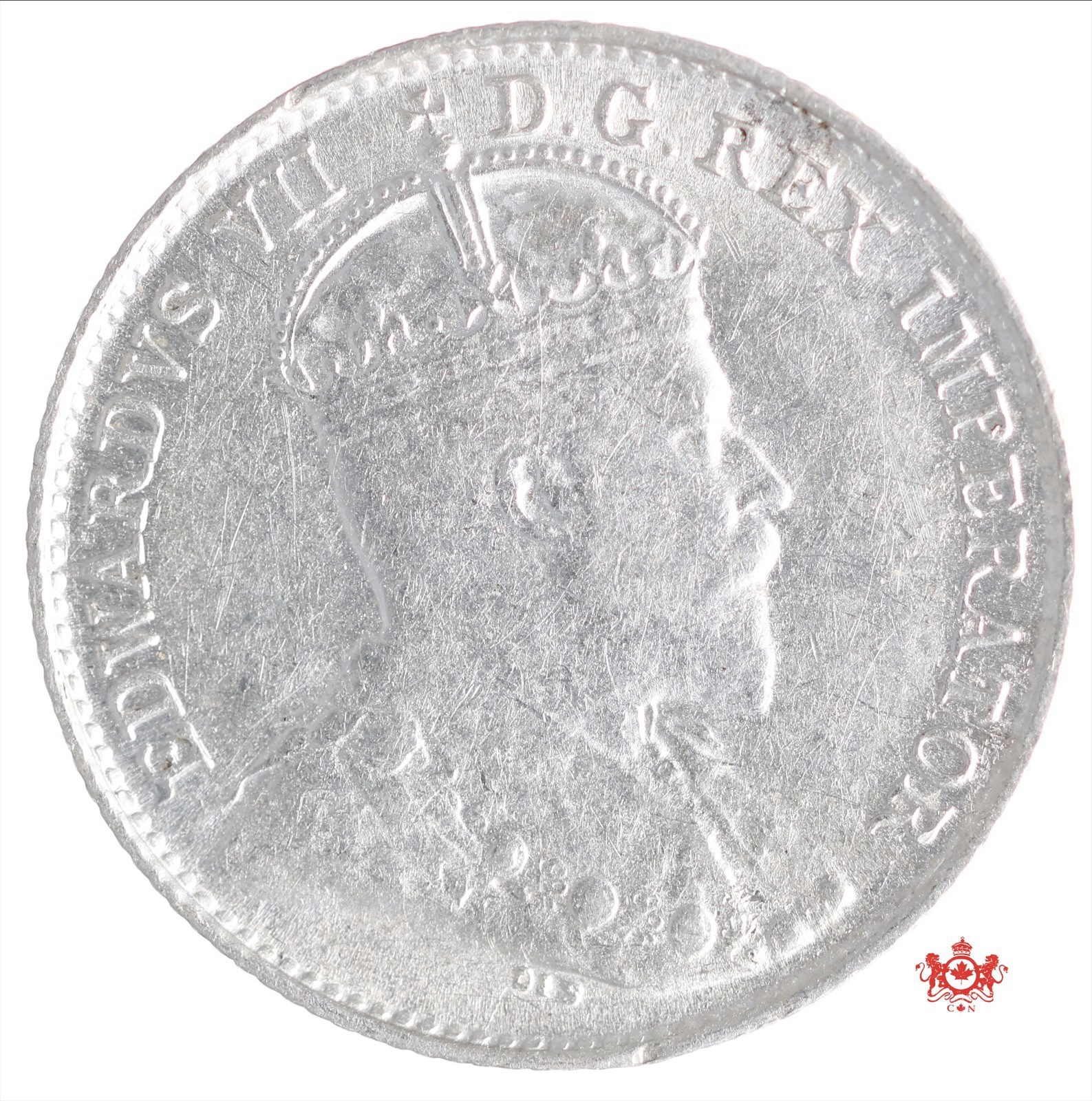 1907 Canada 5 Cents Narrow - EF - Lot#13027