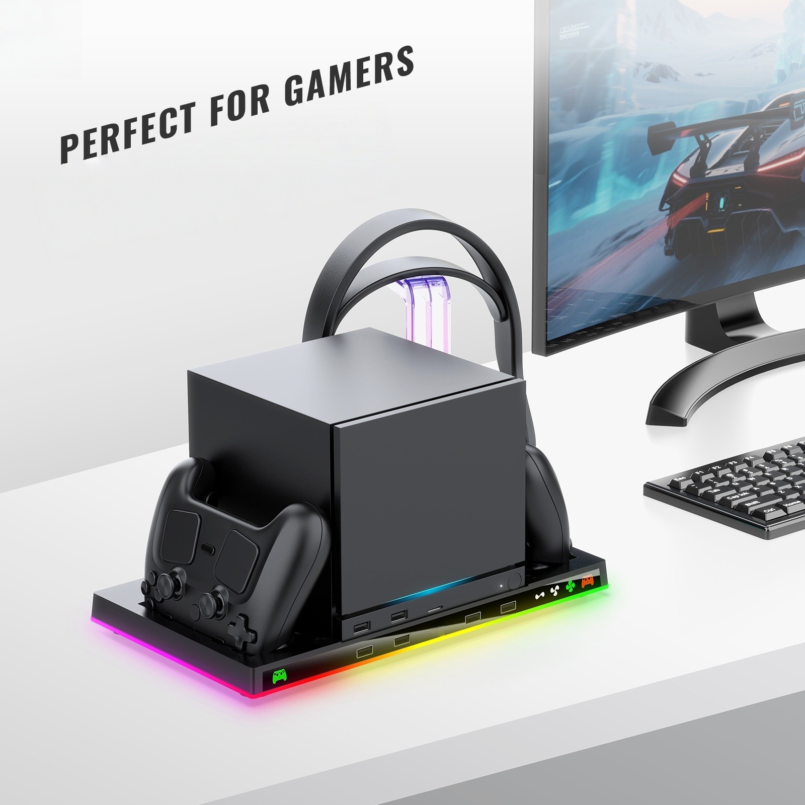 Charging dock for Steam Machines that doubles as for Steam Controller stand