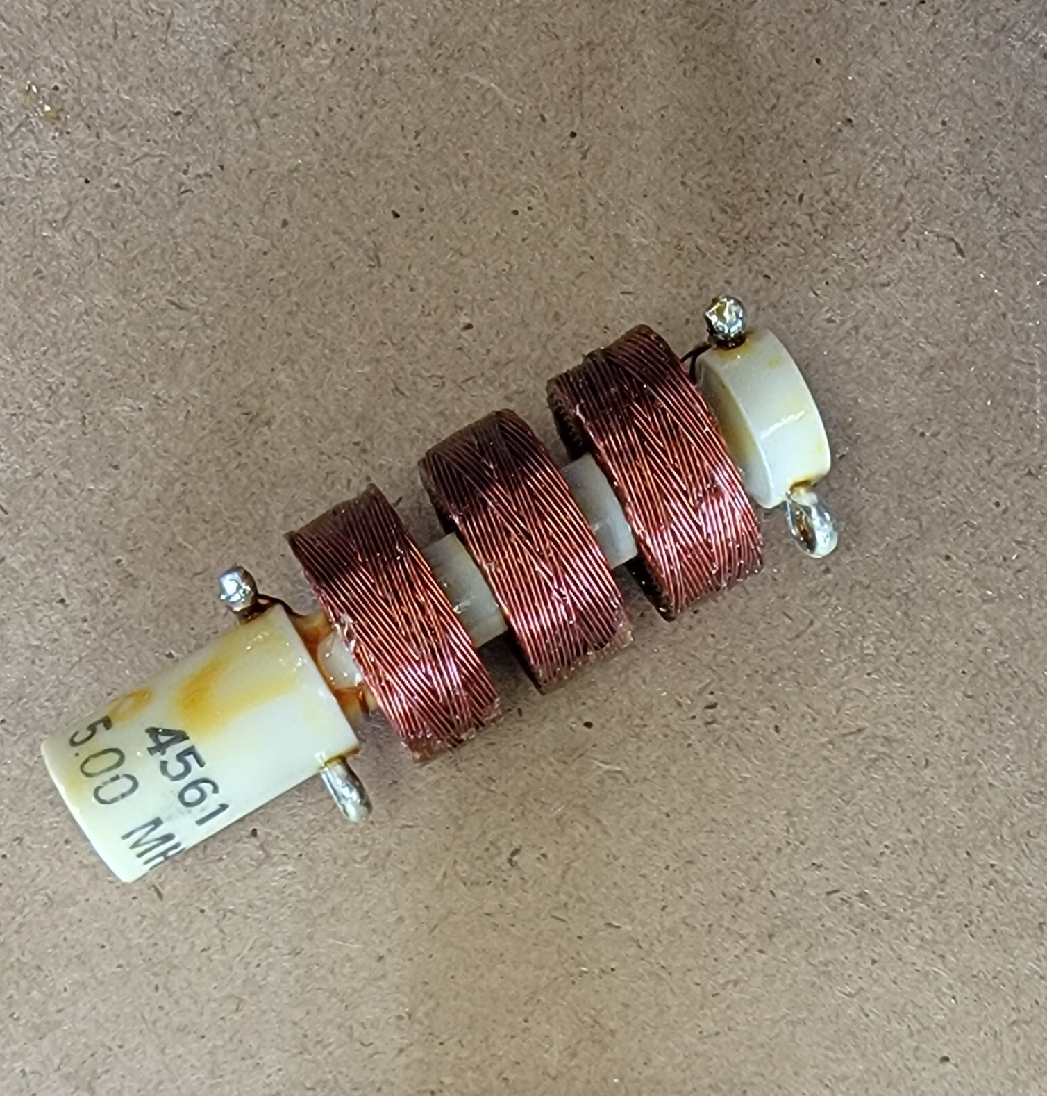 J.W.Miller 4561  5.0mh 300ma Ceramic Form RF Choke * NEW *