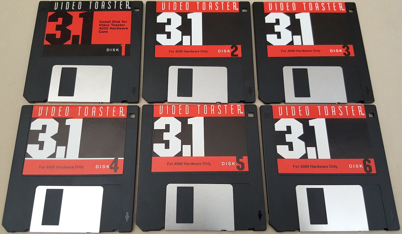 NewTek Video Toaster 4000 v3.1 Update Manuals & Software for Commodore Amiga