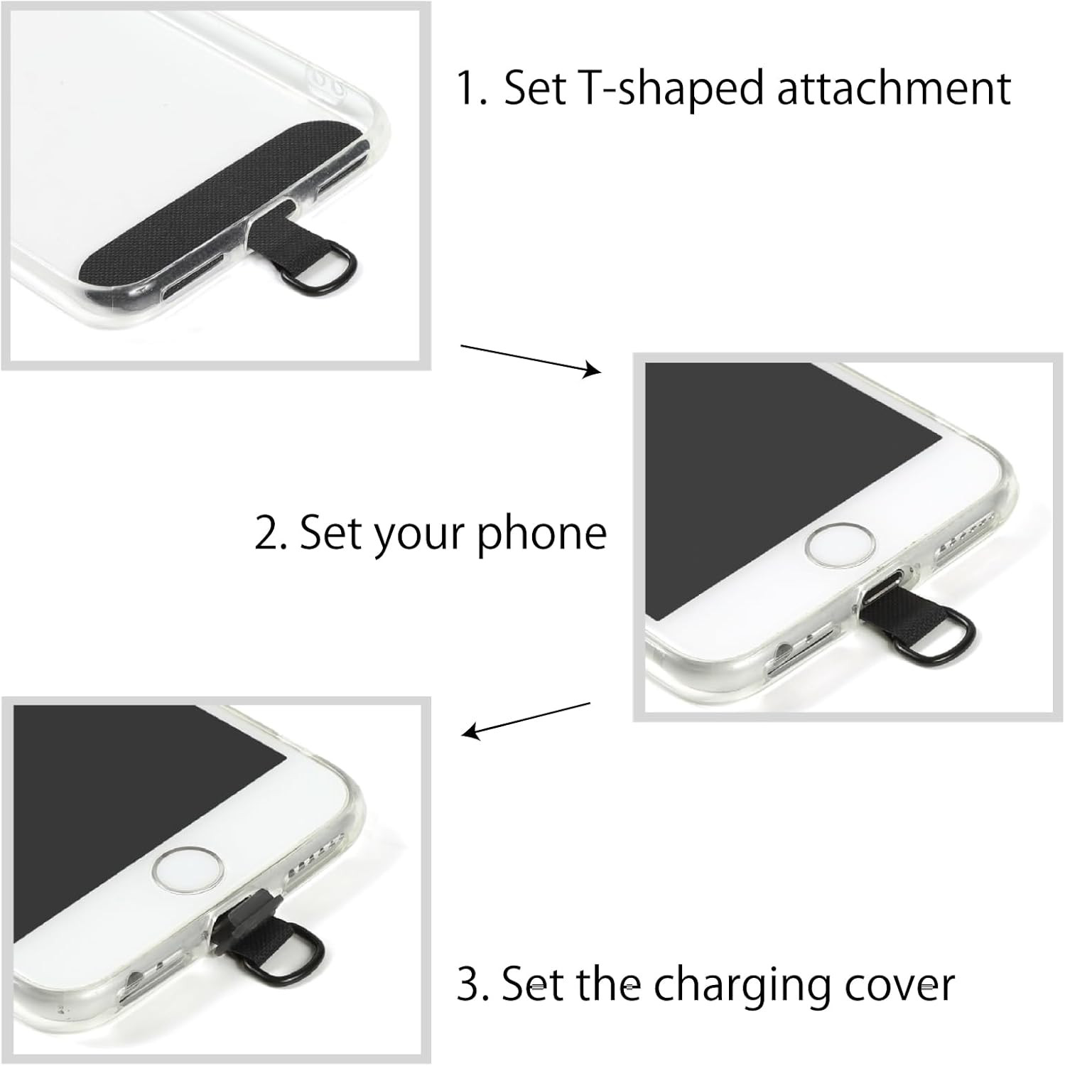 cell phone tether tab universal phone lanyard clutch loop