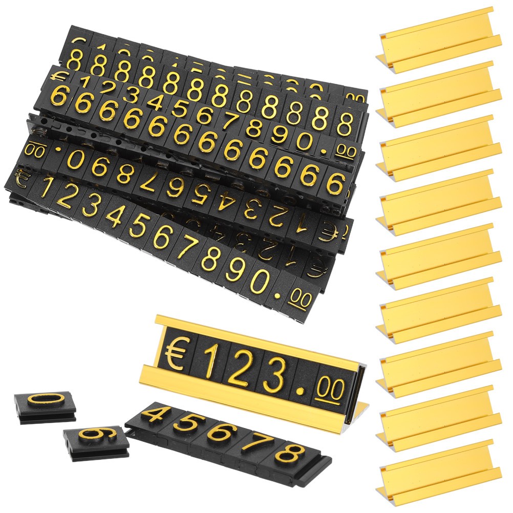 16 Sets Adjustable Price Cube Blocks For Retail Counter Display